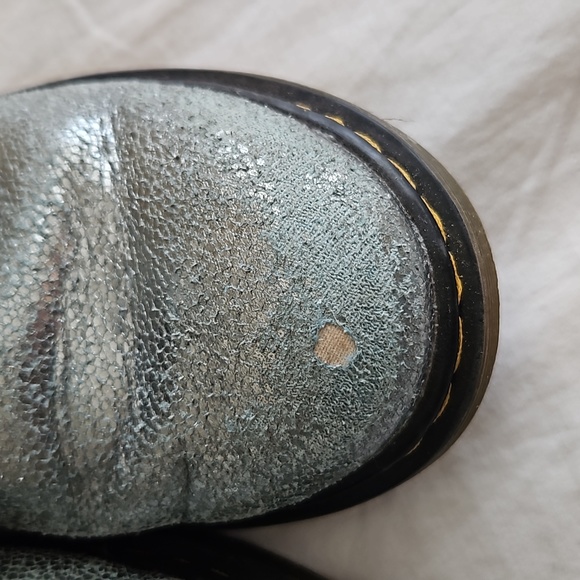 Dr Martens 1460 Blue Silver Glitter 8 Eyelet size UK 5/ US 7 - Picture 3 of 8